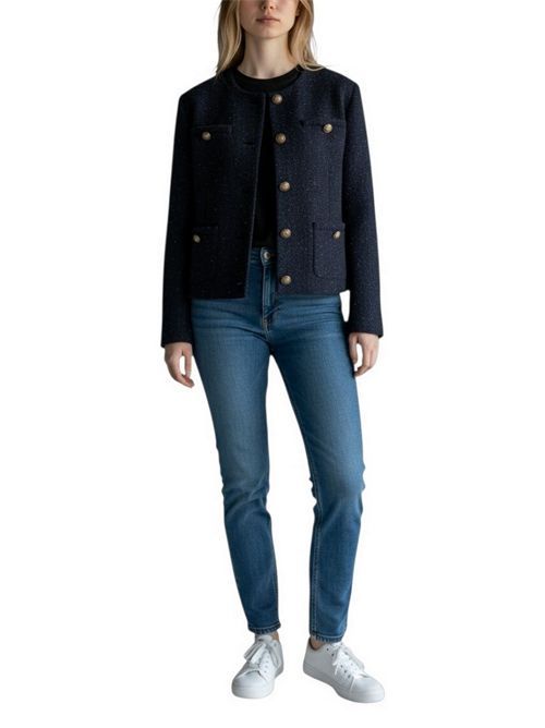 giacca donna blu modello chanel Circolo 1901 | FD37520001